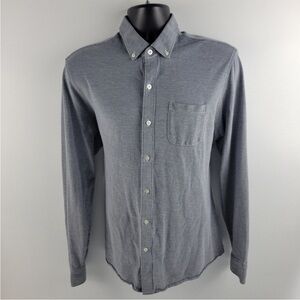 Bonobos Gray Button Down flannel (slim fit pima)